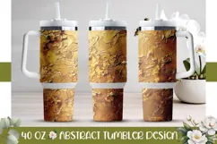 Gold Tumbler Wrap, Gold 40 Oz Tumbler Template Product Image 1