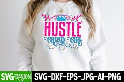 Hustle Grind Girl SVG Cut File , Hustle SVG Cut File Product Image 2