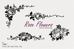 Rose Flowers SVG Product Image 1