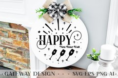 Happy New Year Round Sign Bundle , New Year Svg Bundle Product Image 7