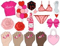 Be Mine CLIPART Love Heart Graphics for Planner PNG Product Image 2