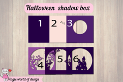 Spooky House Halloween Shadow Box svg, Layered Paper cute Product Image 2