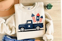 USA Truck Svg Design | Svg Cut Files | Shirt Svg Product Image 2