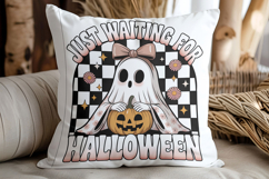 Just Waiting For Halloween Checkered Ghost Product Image 2
