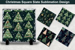 Christmas Tree Square Sublimation Slate Designs Product Image 1
