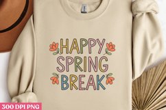 Happy Spring Break PNG, Hello Spring Sublimation PNg Product Image 2