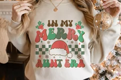 In my merry aunt era SVG, Merry Era SVG, Holly Era SVG Product Image 2