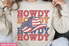 Howdy PNG, Western 4th Of July Sublimation PNG Product Image 2