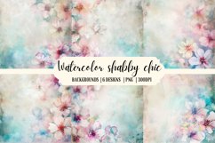 Watercolor shabby chic Background |sublimation Designs Product Image 1