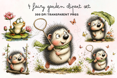 Fairy Garden Clipart PNG Product Image 1