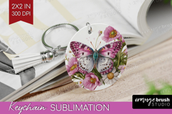 Magical Forest Keychain PNG - Fantasy Keychain Sublimation Product Image 1