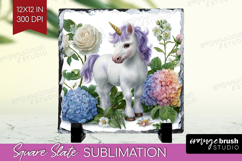 Magical Forest Slate PNG - Fantasy Square Slate Sublimation Product Image 1