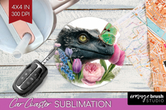 Magical Forest Car Coaster - Fantasy Coaster PNG Sublimation Product Image 1