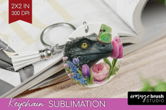 Magical Forest Keychain PNG - Fantasy Keychain Sublimation Product Image 1