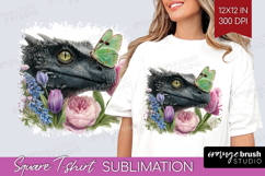 Magical Forest Square Tshirt Background - Fantasy PNG Product Image 1