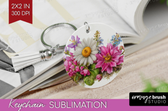 Magical Forest Keychain PNG - Fantasy Keychain Sublimation Product Image 1