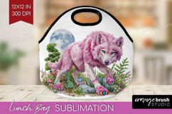 Magical Forest Lunch Bag - Fantasy Lunch Bug PNG Sublimation Product Image 1