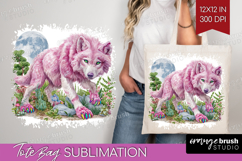 Magical Forest Tote Bag - Fantasy Tote Bag PNG Sublimation Product Image 1
