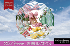 Magical Forest Wind Spinner Sublimation PNG - Fantasy Round Product Image 1