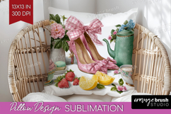 Magical Forest Pillow Sublimation - Fantasy Pillow Cover PNG Product Image 1