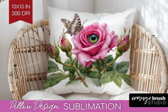 Magical Forest Pillow Sublimation - Fantasy Pillow Cover PNG Product Image 1