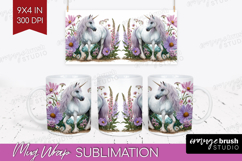Magical Forest Mug Wrap - Fantasy Mug PNG Sublimation Product Image 1