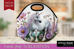 Magical Forest Lunch Bag - Fantasy Lunch Bug PNG Sublimation Product Image 1