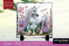 Magical Forest Slate PNG - Fantasy Square Slate Sublimation Product Image 1