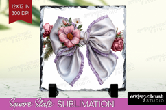 Magical Forest Slate PNG - Fantasy Square Slate Sublimation Product Image 1