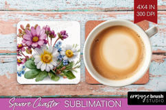 Magical Forest Square Coaster - Fantasy Coaster PNG Product Image 1