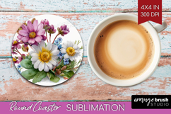 Magical Forest Round Coaster - Fantasy Coaster PNG Product Image 1