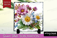 Magical Forest Slate PNG - Fantasy Square Slate Sublimation Product Image 1