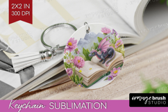 Magical Forest Keychain PNG - Fantasy Keychain Sublimation Product Image 1