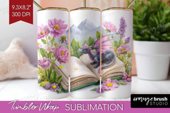 Magical Forest Tumbler Wrap - Fantasy Tumbler PNG Product Image 1