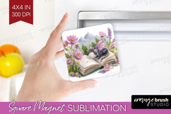 Magical Forest Magnet Sublimation - Fantasy Square Magnet Product Image 1