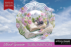 Magical Forest Wind Spinner Sublimation PNG - Fantasy Round Product Image 1