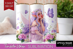 Magical Forest Tumbler Wrap - Fantasy Tumbler PNG Product Image 1