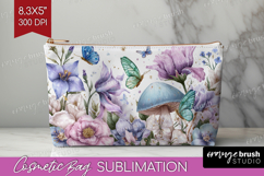 Magical Forest Cosmetic Bag - Fantasy Makeup Bag PNG Product Image 1