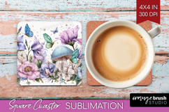 Magical Forest Square Coaster - Fantasy Coaster PNG Product Image 1