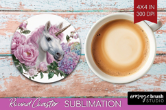 Magical Forest Round Coaster - Fantasy Coaster PNG Product Image 1