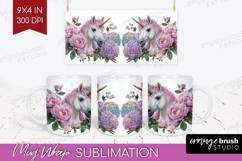 Magical Forest Mug Wrap - Fantasy Mug PNG Sublimation Product Image 1
