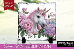 Magical Forest Slate PNG - Fantasy Square Slate Sublimation Product Image 1