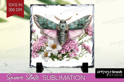 Magical Forest Slate PNG - Fantasy Square Slate Sublimation Product Image 1