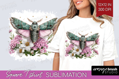 Magical Forest Square Tshirt Background - Fantasy PNG Product Image 1