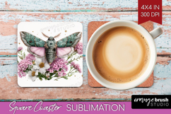 Magical Forest Square Coaster - Fantasy Coaster PNG Product Image 1