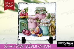 Magical Forest Slate PNG - Fantasy Square Slate Sublimation Product Image 1