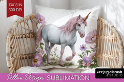 Magical Forest Pillow Sublimation - Fantasy Pillow Cover PNG Product Image 1