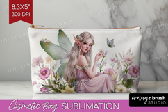 Magical Forest Cosmetic Bag - Fantasy Makeup Bag PNG Product Image 1