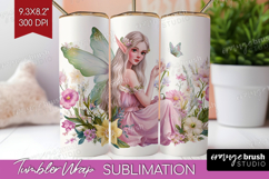 Magical Forest Tumbler Wrap - Fantasy Tumbler PNG Product Image 1