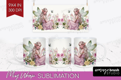 Magical Forest Mug Wrap - Fantasy Mug PNG Sublimation Product Image 1